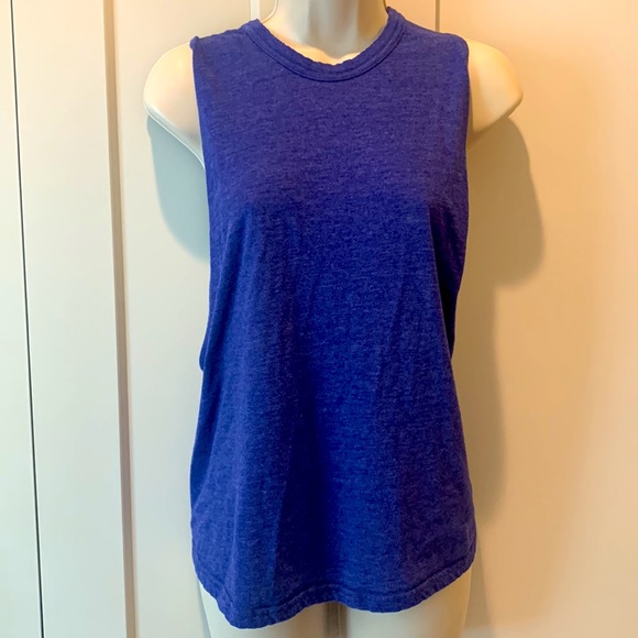 Free people movement size xs athletic purple top with criss cross back - Picture 3 of 7